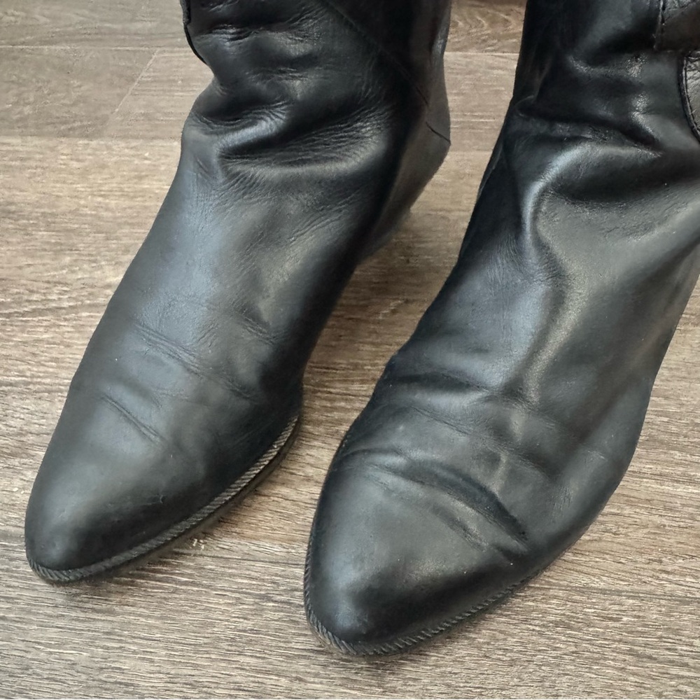 Tatiana Vintage Italian Leather Boots Patterned Size 38 US 7.5 - Picture 10 of 17